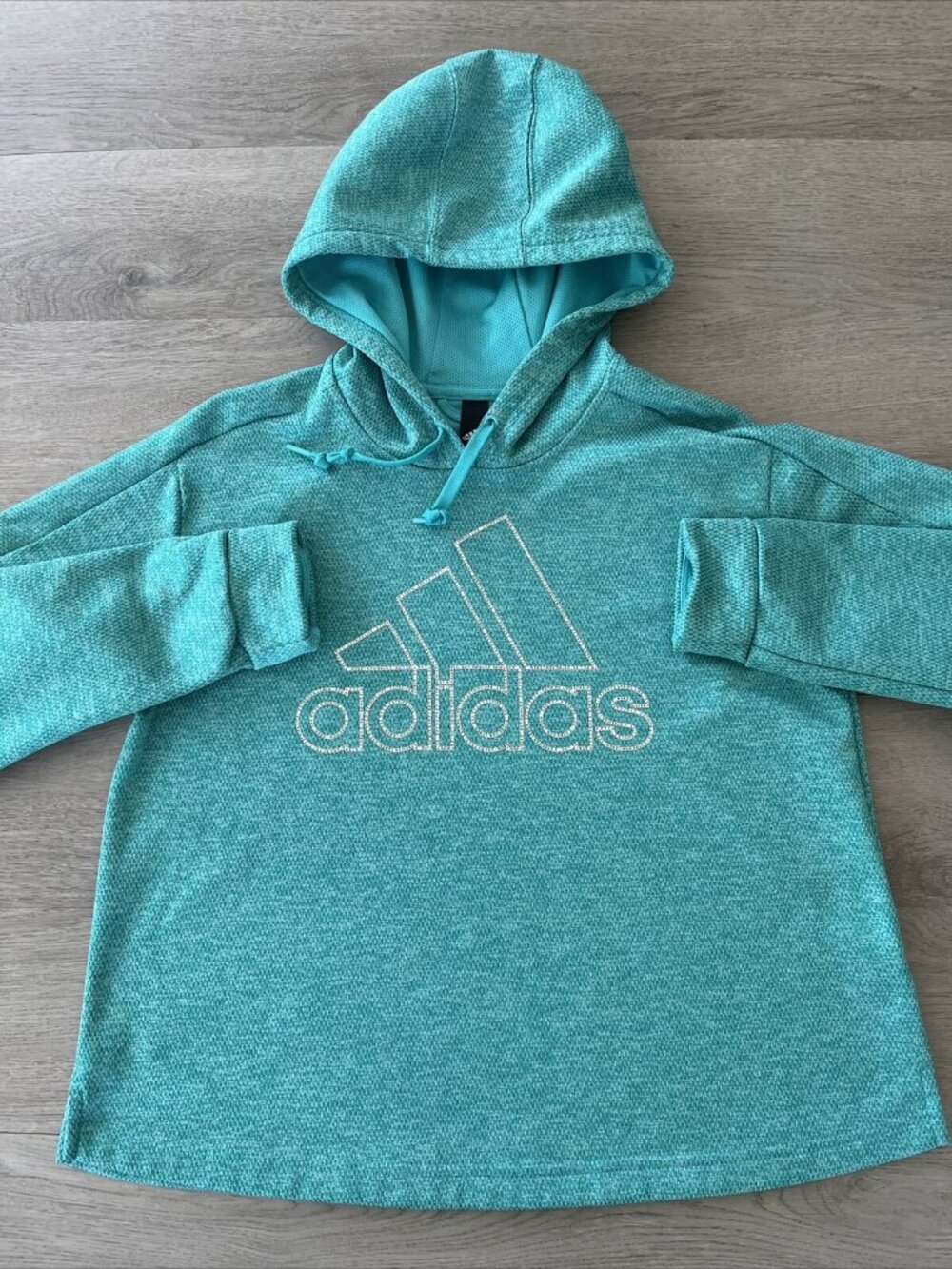 Adidas Girls Sweatshirt Hooded Sweater Climate Hoodie Running Active Size L